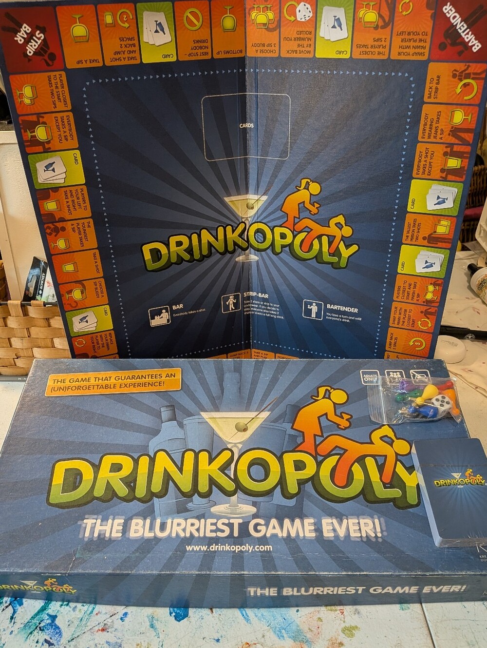 Drinkopoly Party Board Game NIB